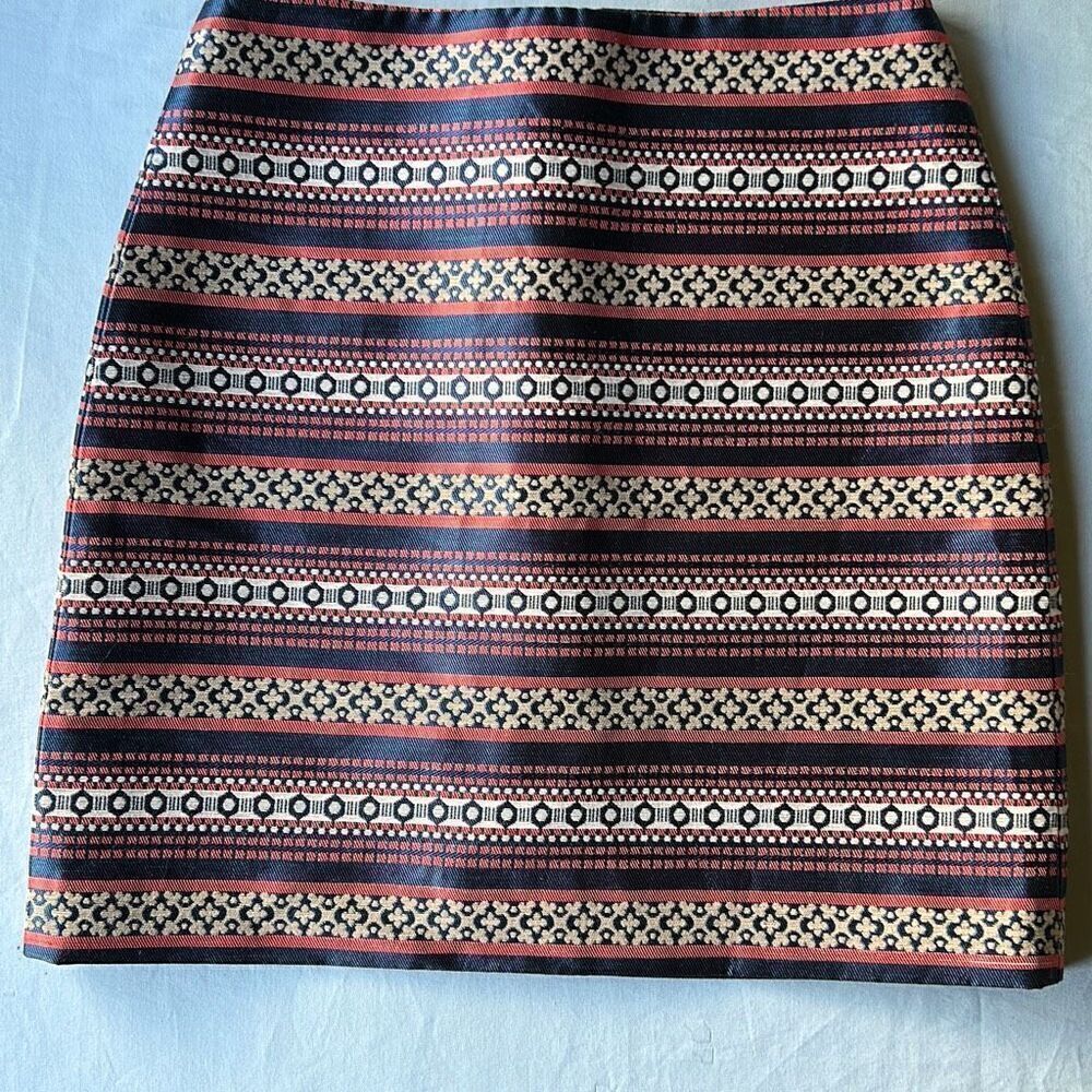 Ann Taylor LOFT Lined Tribal Stripped Skirt 00P